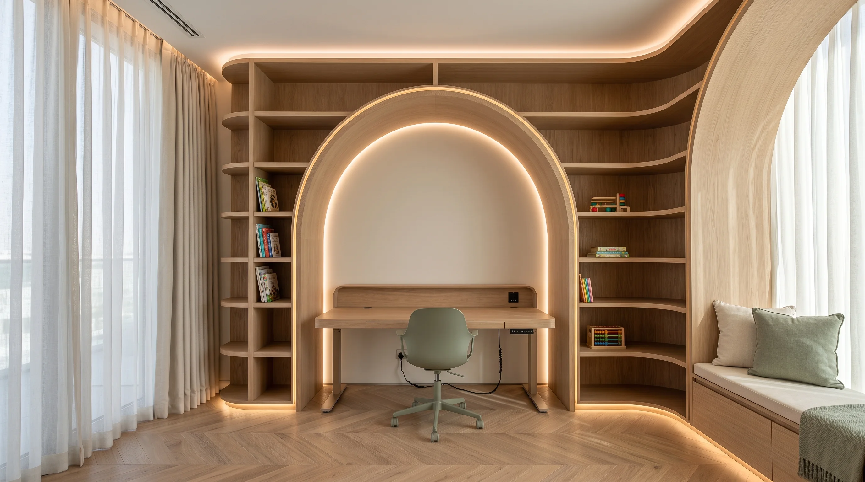 Tailored children bedroom design in Fox Hills Lusail